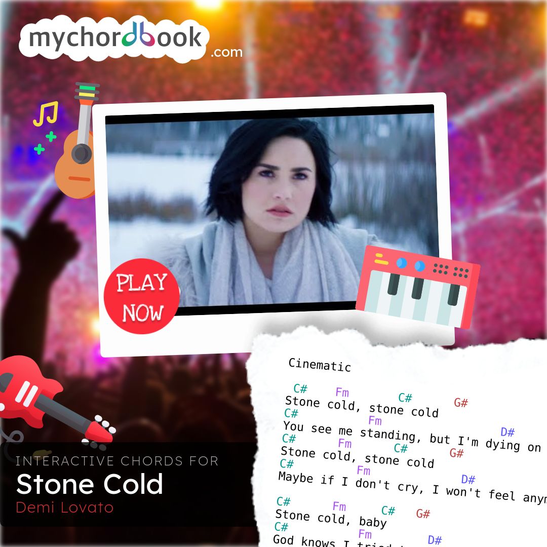 siesta Embrión Retocar Demi Lovato - Stone Cold Chords