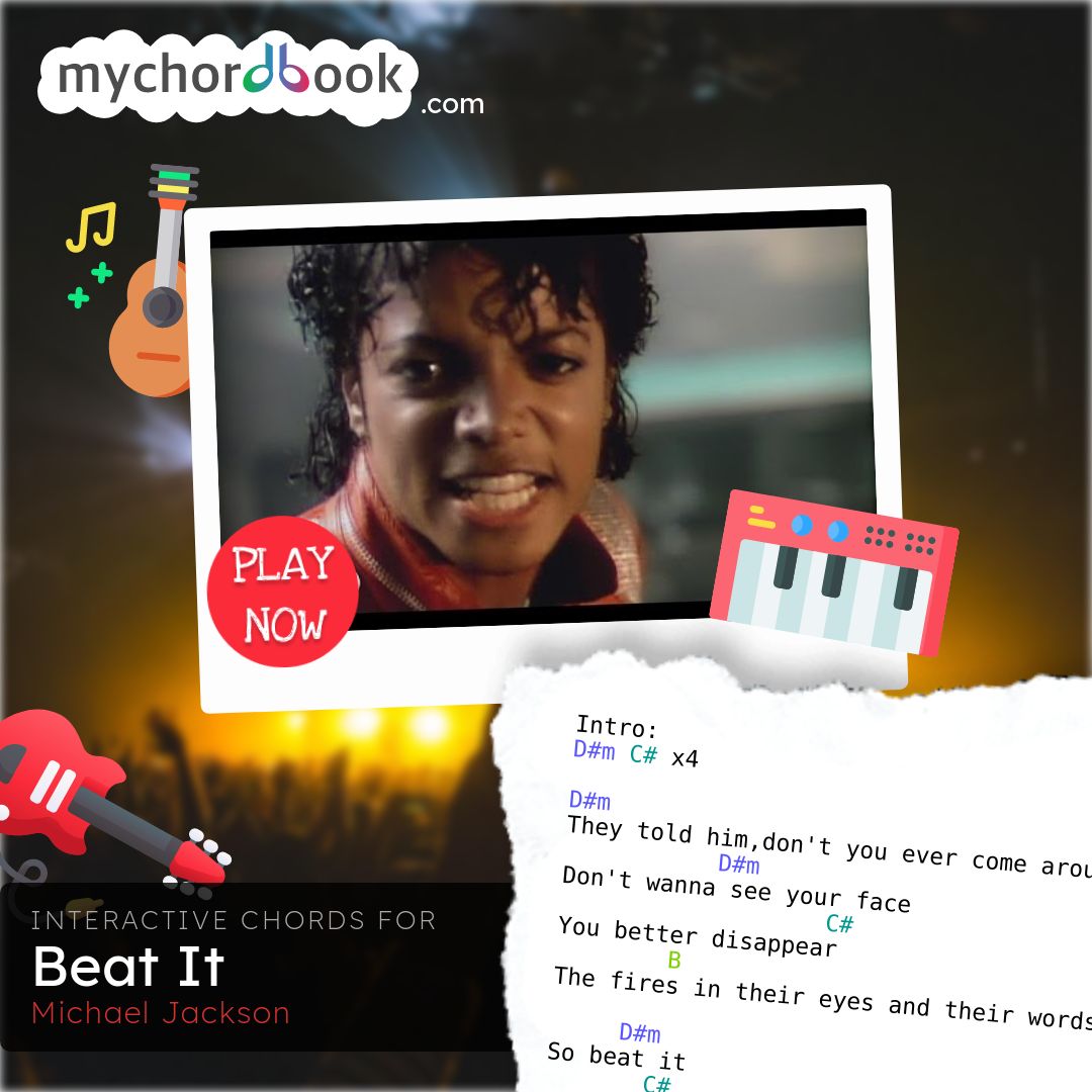 Michael Jackson Beat It Chords