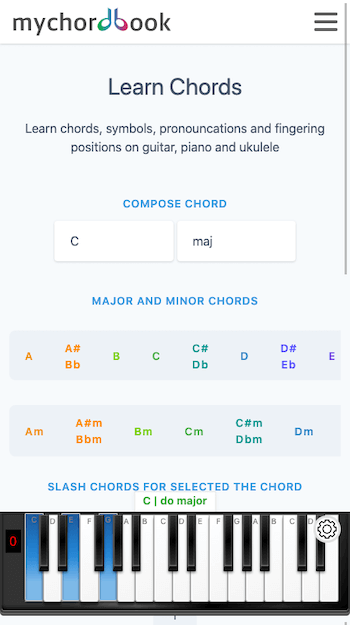 learn chords page